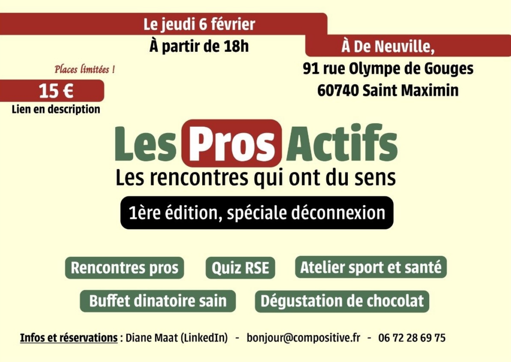 Évènement Les Pros Actifs : spéciale déconnexion