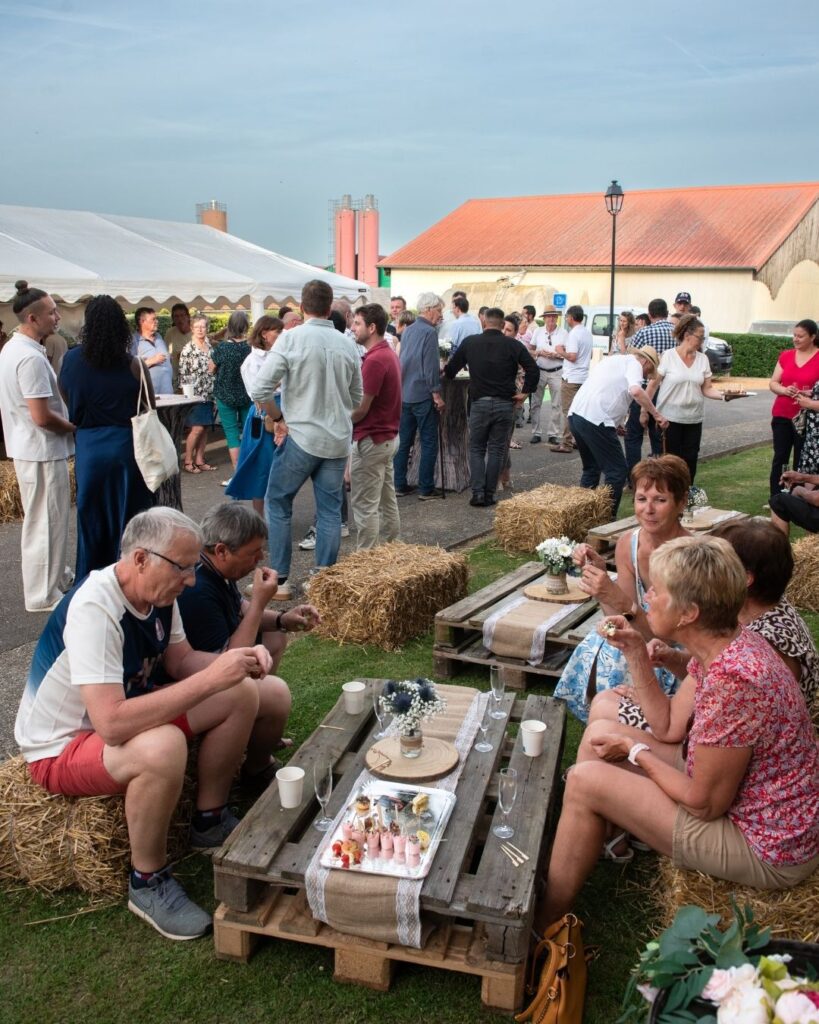 Inauguration d'un parc éolien RWE à côté de Beauvais dans l'Oise par l'agence d'évènementiel Com' Positive